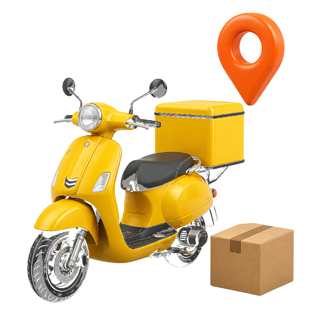 Moto de reparto de Tiza Market
